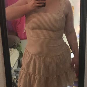 Forever21 Frilly Pastel Pink dress Plus